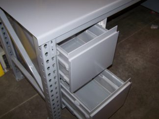 Alternative view of Maximus "Ultimate" Workbench w/ 2 Drawer Units and 45 (PB54-3) Bins