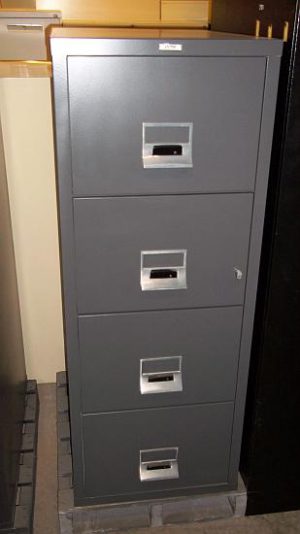 4-Drawer Victor Brand Legal Size Fireproof Files - Used