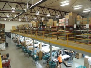 Purlin Mezzanine at Animal Health International - Manchester, IA
