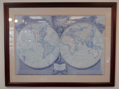 Art Print 11 - A New Map Of The World - Used