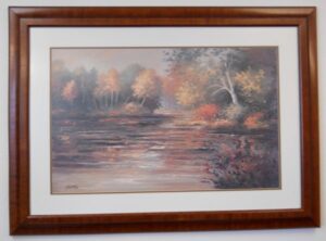 Art Print 15 - Fall Trees / Water - Artist Diane Haist - Used