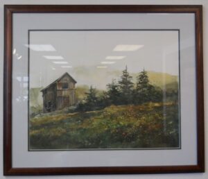 Art Print 2 - Barn & Trees - Used