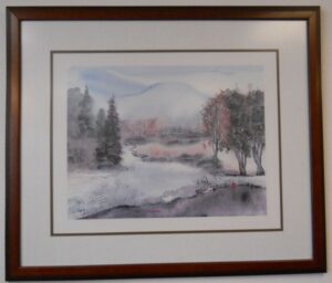 Art Print 42 - Lake, Trees Winter - Used