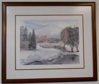Art Print 42 - Lake, Trees Winter - Used