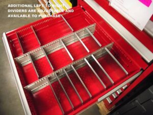 Rousseau 10-Drawer Blue Modular Parts Cabinet - New - Image 4