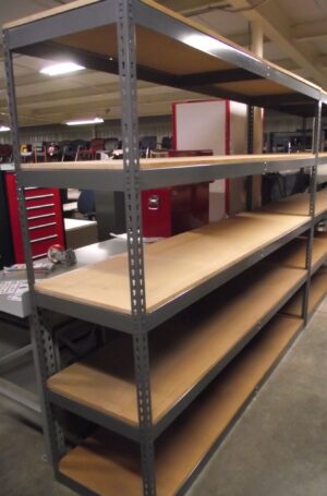 24"x96" (7' or 8' Tall) Standard-Duty Triboro Rivet-Style Shelving - New - Image 4