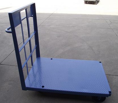 Cart 3 / Steel Framed Cart w/ Steel Deck & Push Handle Rack – Used