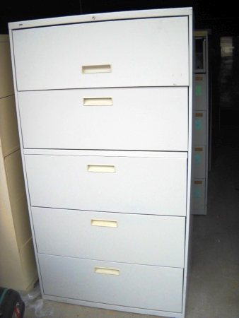5 Drawer Hon 36 Wide Lateral File Used Welter Storage