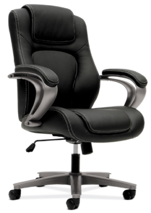 HON High-Back Executive Chair Black Vinyl HVL402 - New