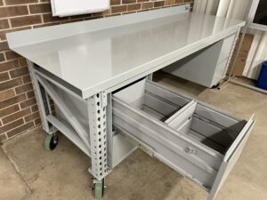 Maximus Heavy Duty Workbench w/ 2 Drawer Units & Casters - Image 4
