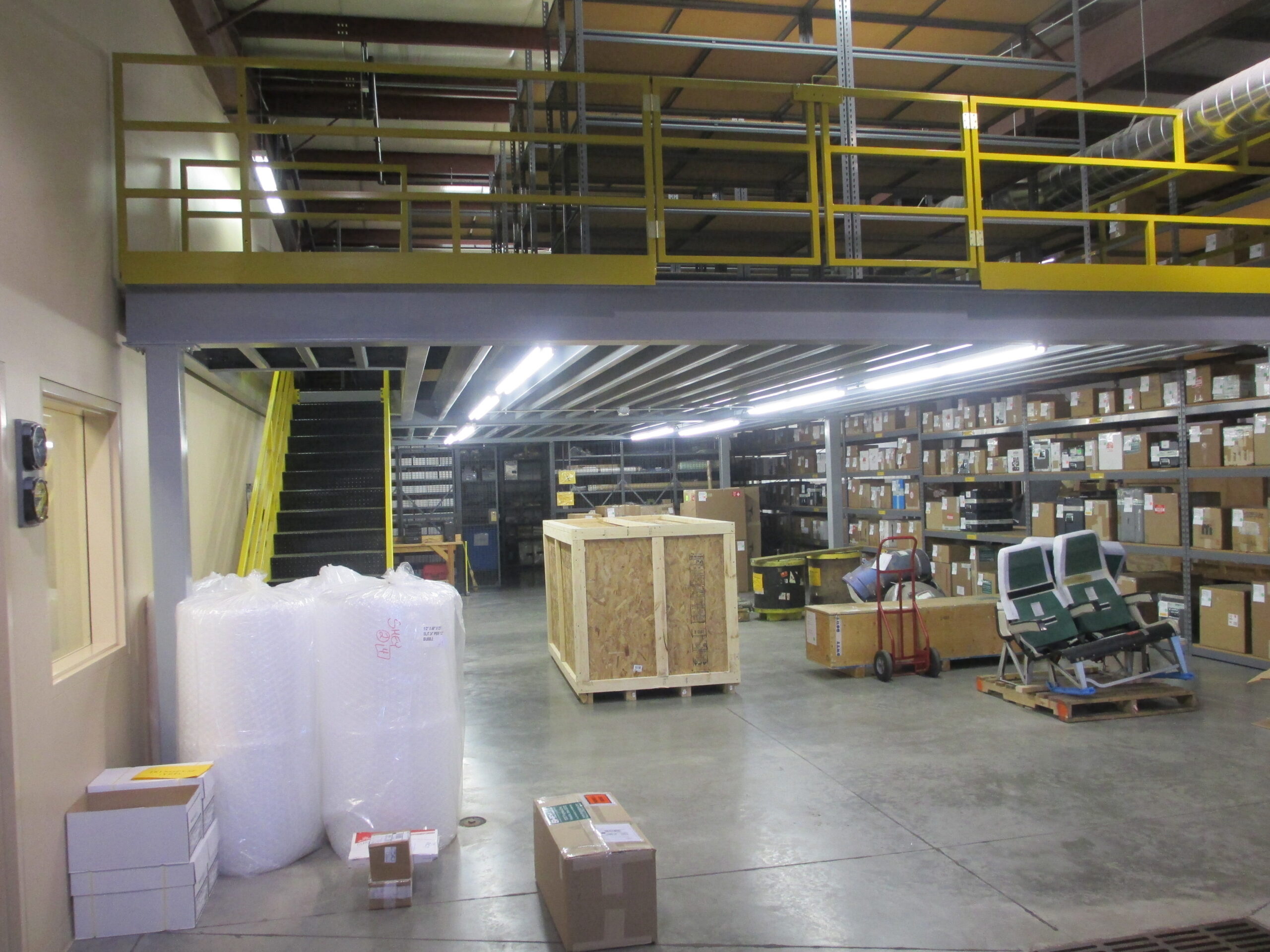 Mezzanine Project with Shelving - Hiawatha, IA - Image 3