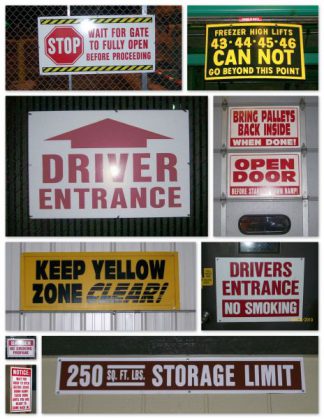 Warehouse Sign Examples #2