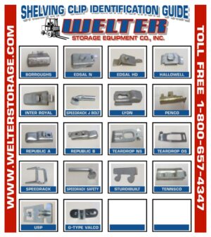 Illustration of all Shelf Clip Styles