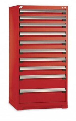 Rousseau 10-Drawer Blue Modular Parts Cabinet - New - Image 2