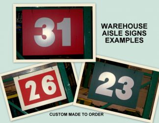 Warehouse Aisle Sign Examples