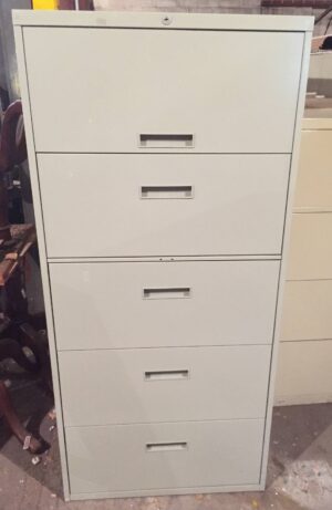 5-Drawer Misc Brands 30" Wide Assorted Lateral Files - Used