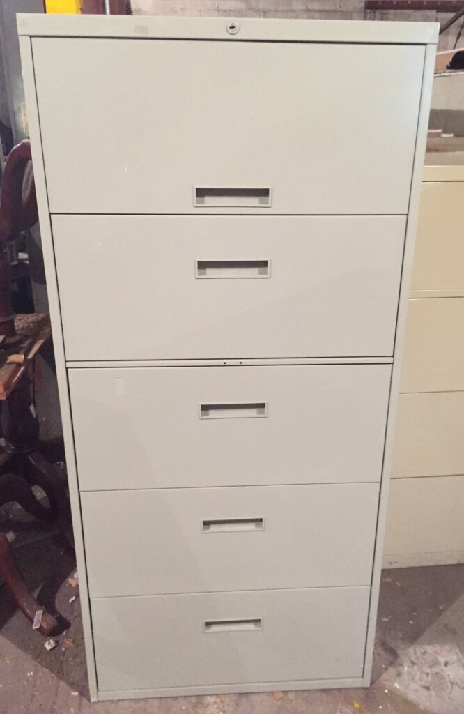 5-Drawer Misc Brands 30" Wide Assorted Lateral Files - Used
