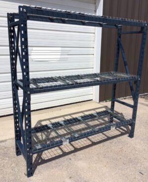 30”x78” (7’ Tall) Blue T-Bolt Shelving – Used - Image 2