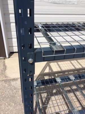 30”x78” (7’ Tall) Blue T-Bolt Shelving – Used - Image 3