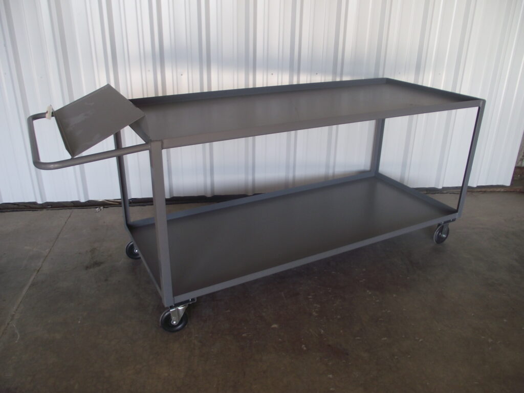 **SALE PENDING** Cart # 1-14 72”x 30” Welded Cart with Manual Holder – New Surplus