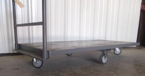 Cart # 1-34 60”x 30” Welded Flat Deck Cart – New Surplus - Image 3