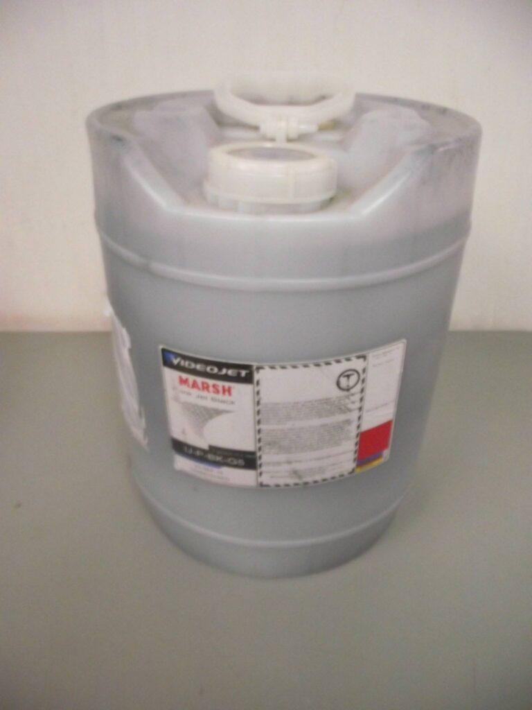 **SOLD** 5-Gal Jug of Marsh Videojet IJ-P-BK-G5 Jet Black Porous Ink - New Surplus