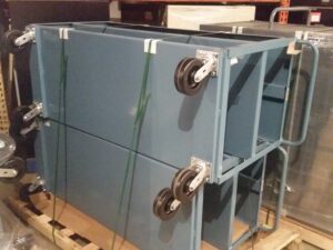 Jamco SE260 24"x60" 2400# Capacity 3-Shelf Service Cart - Blue - New Surplus - Image 4
