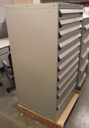 Rousseau 10-Drawer Gray Modular Parts Cabinet - New - Image 8