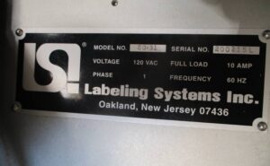 SATO Model M-8485Se Barcode Printer With Labeling Systems  Model 20-31 - Used - Image 3