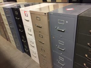 4-Drawer Assorted Letter Size Files - Used