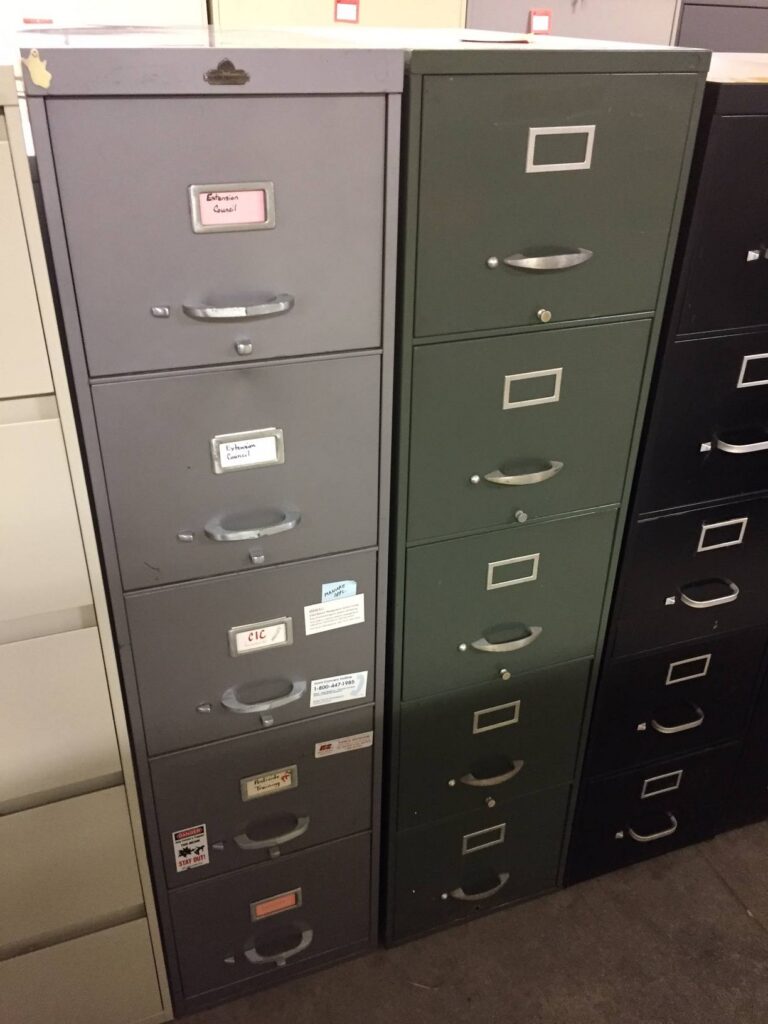 5-Drawer Assorted Letter Size Files - Used