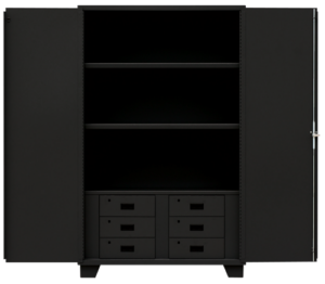 #P21 / HG248 Solid Door Welded Cabinet w/ 6 Drawers NO Shelves – New Surplus