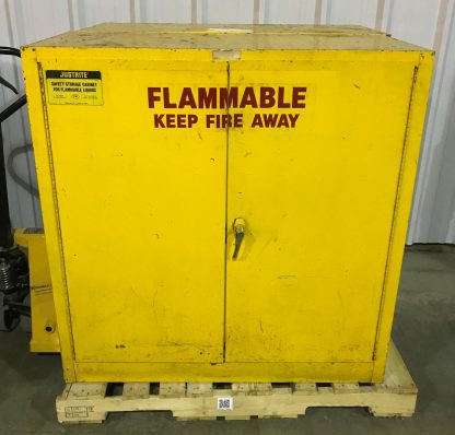 18"x43"x44" (@ 30 Gallon) Yellow Flammable Cabinet #UC2 - Used