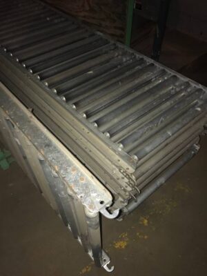 24" Gravity Conveyor 1.2" Roller On 3" Centers / 10' Long - Used