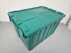 Alternative view of ORBIS® Flipak® FP182C Green Plastic Distribution Container 21-13/16"L x 15-3/16"W x 12-7/8"H - New Surplus