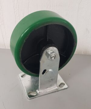 6”x2” STANDARD Fork Casters (No Swivel / No Brake) - New