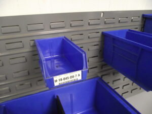 Louvered 19”x35” Steel Wall Plates (For Hanging Parts Bins) – Used - Image 4