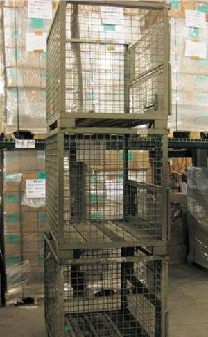 Rigid Steel Baskets with Wood Deck & Front Drop Gate - Used - Image 4