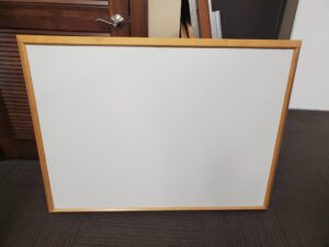Polyvision Maple Frame Magnetic White Board - Used