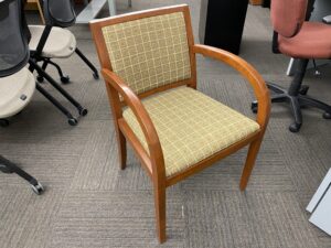 Cherry Framed Wood Guest Chair- Used
