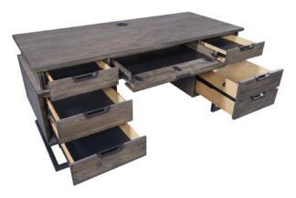 Alternative view of Aspenhome Harper Point Executive Desk- New