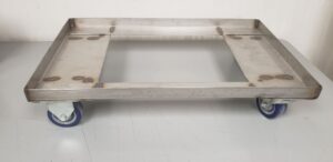24"x15" Stainless Steel Dolly / Rolling Cart - New Factory Surplus