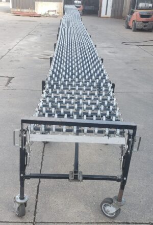 56' Long (Extended) Best Flex 200 Flexible & Expandable Roller Conveyor - Used - Image 4