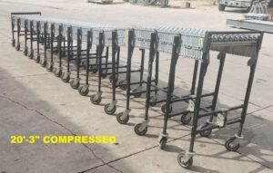 56' Long (Extended) Best Flex 200 Flexible & Expandable Roller Conveyor - Used - Image 7