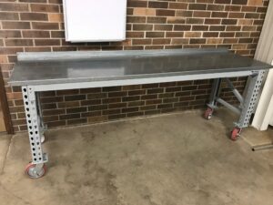 Alternative view of Maximus Galvanized Top 26" x 96"  HD Workbench w/Casters - Surplus