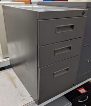 Brown Steel Box/Box/File Pedestal File- Used