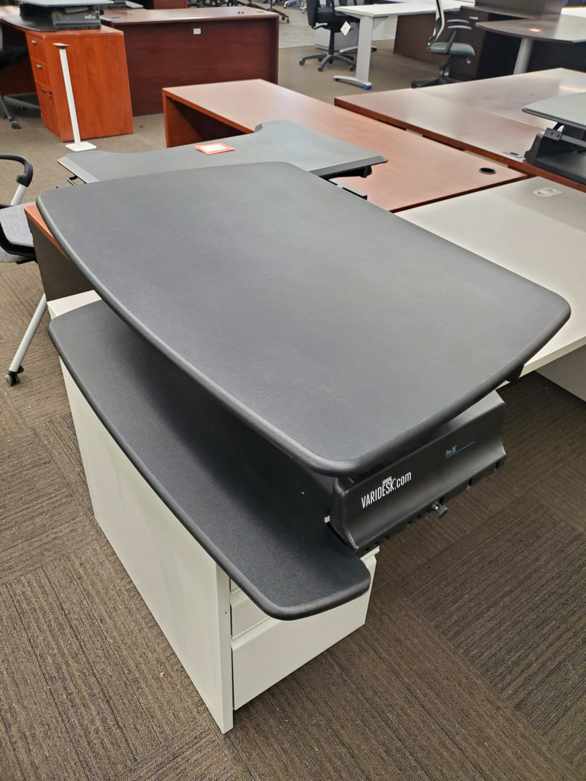 height adjustable desk used