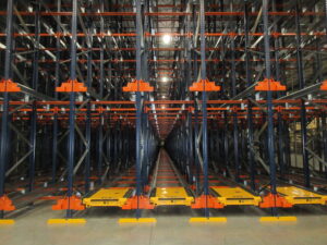 Alternative view of Pallet Shuttle System for Cedar Rapids, IA area Customer