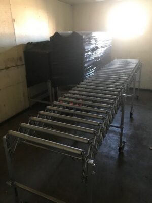12'-0" Long Roller Style Expandable Conveyor - Used