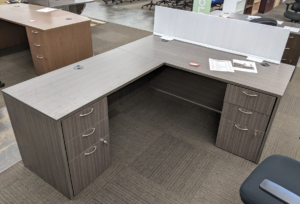 Alternative view of HON Mod L-Shaped Desk Set - New